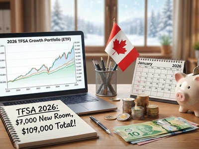 Picture showing the updated total TFSA contribution room after 2026 adding $7,000 to the limit.